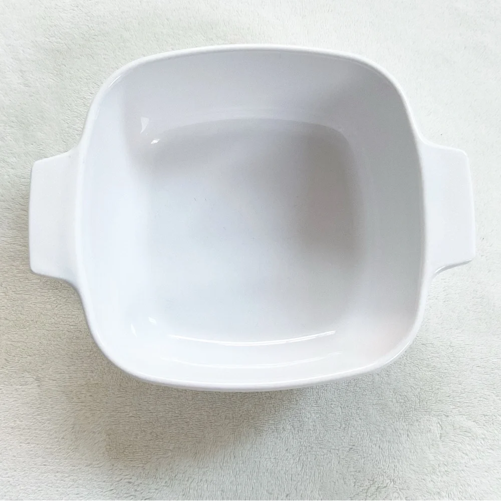 CorningWare Fruit Basket Grapes 1.5 Qt Square Casserole Dish Vintage 1970s